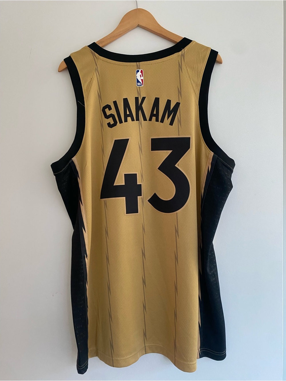 NBA Gold and Black Basketball Jersey with Tags